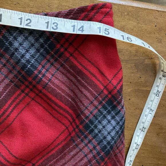 Vtg Talbots Wool Plaid Maxi Skirt Womens Sz 6 Tartan Red Black Holiday Academia - Picture 8 of 9